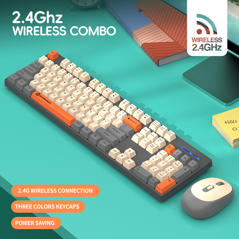 2.4G Wireless Office Keyboard  - đánh giá và giá Gaming Keyboard Mouse Combo