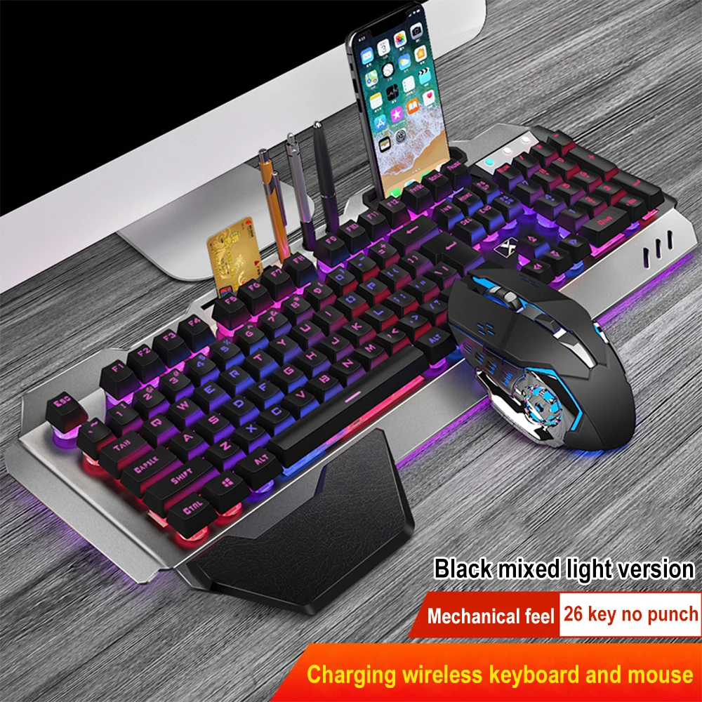 K680 Rechargeable 2.4G wireles - đánh giá và giá Gaming Keyboard And Mouse Combo