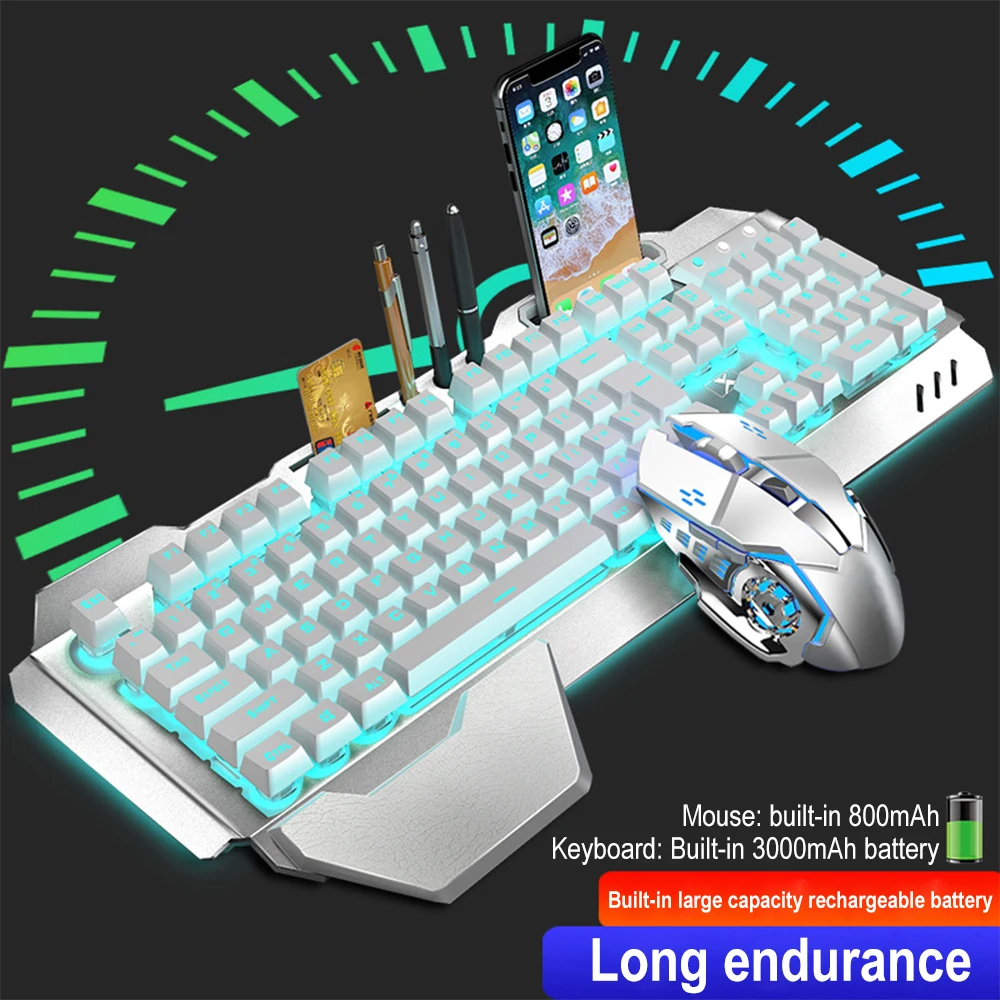 K680 Rechargeable 2.4G wireles - đánh giá và giá Gaming Keyboard And Mouse Combo