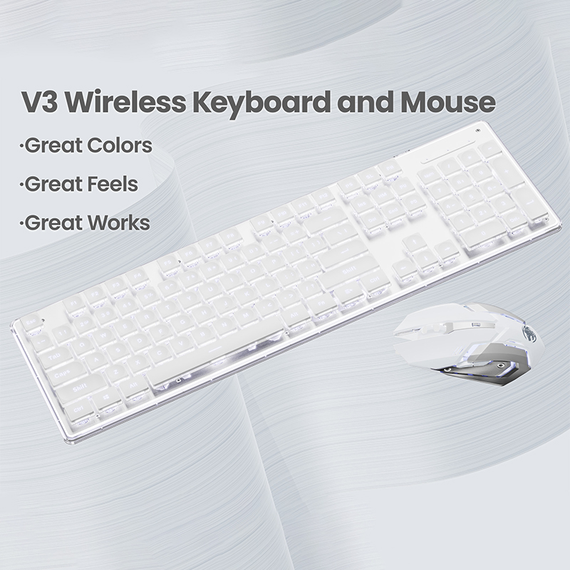 EWEADN V3 wireless Silent Offi - đánh giá và giá Gaming Keyboard Bundle