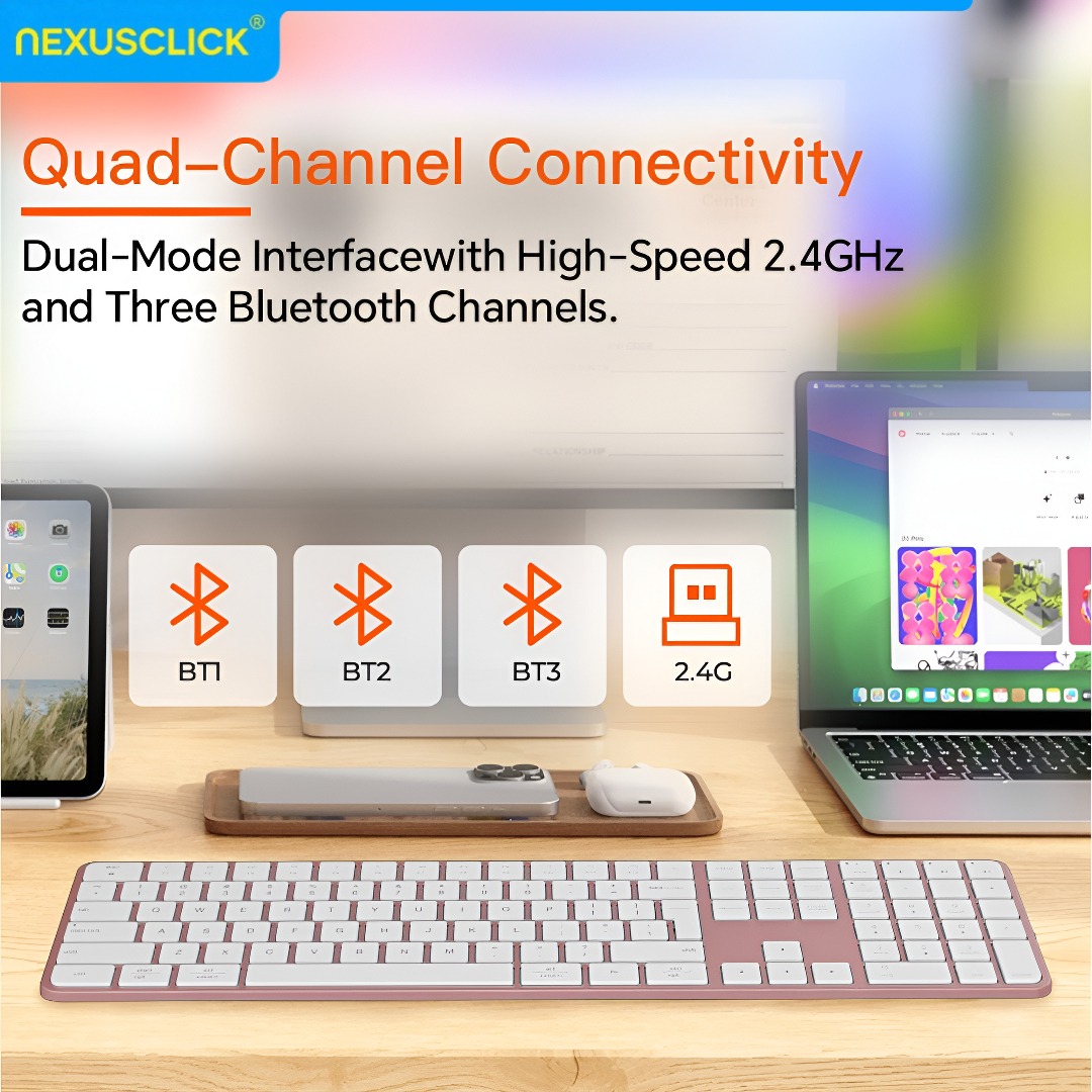 NexusClick Rechargeable Wirele - đánh giá và giá Keyboard Gaming Mac