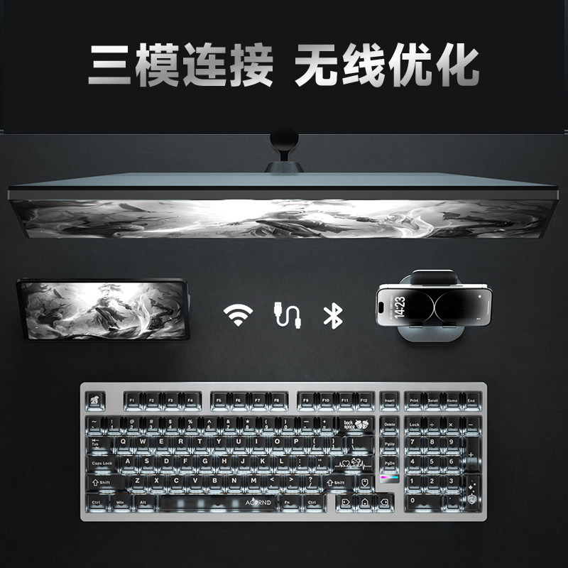 Weika Max102 Aluminum Case Wir - đánh giá và giá Gaming Keyboard Wireless