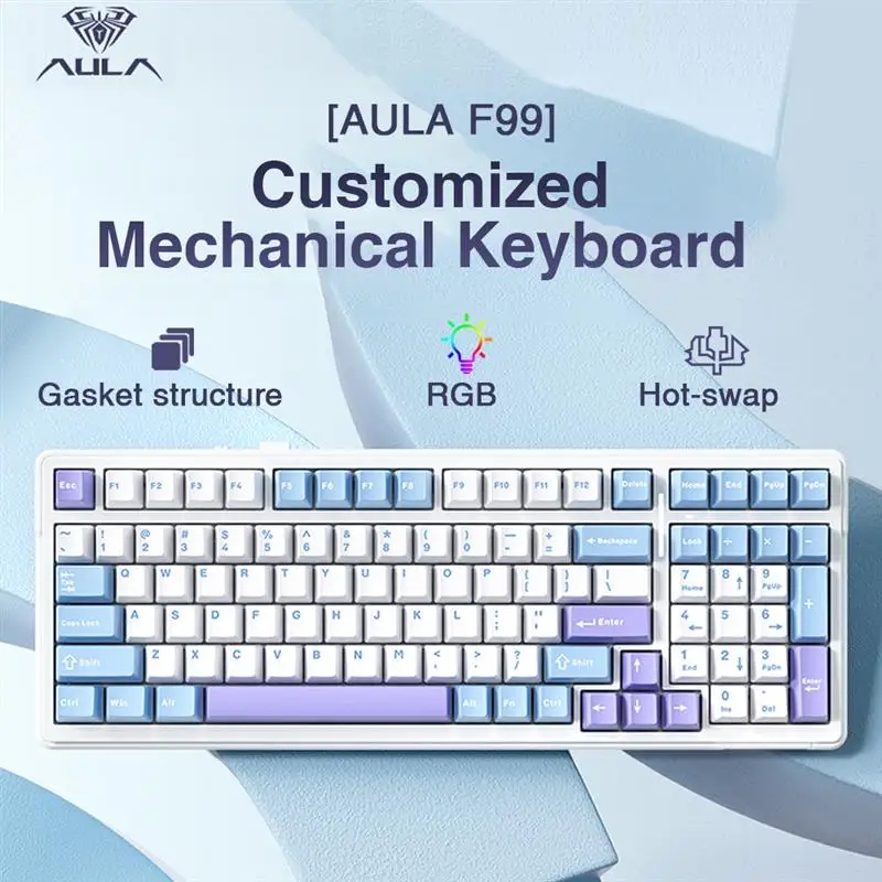 Aula F99 Gaming Mechanical Key - đánh giá và giá Gaming Keyboard Bundle