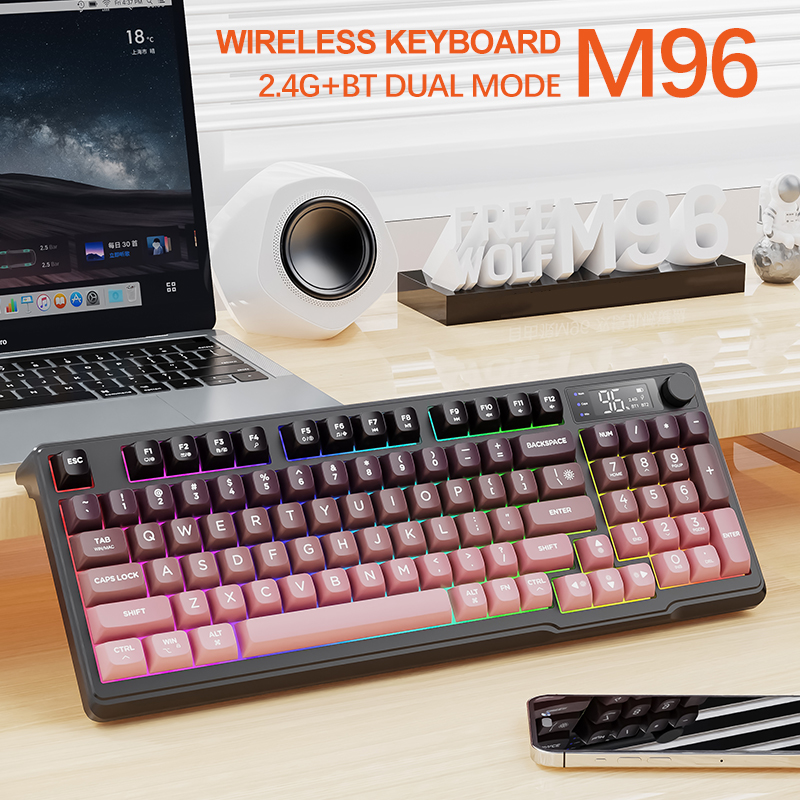 M96 FREEWOLF Multi-Device Gami - đánh giá và giá Keyboard Gaming Mac