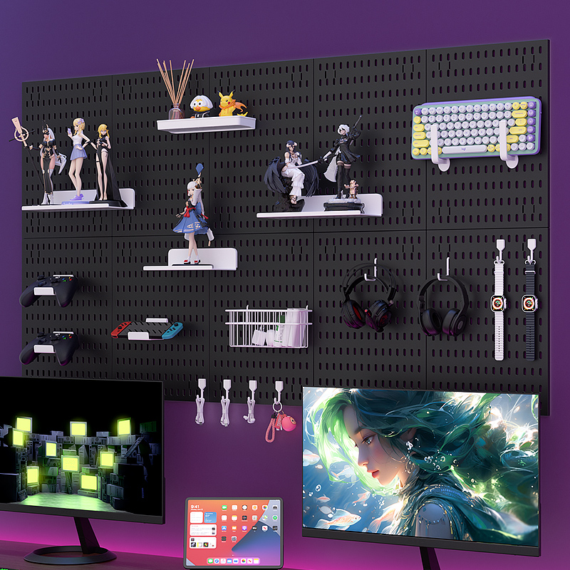 Adhesive Pegboard Shelf for Ga - đánh giá và giá Gaming Keyboard And Mouse