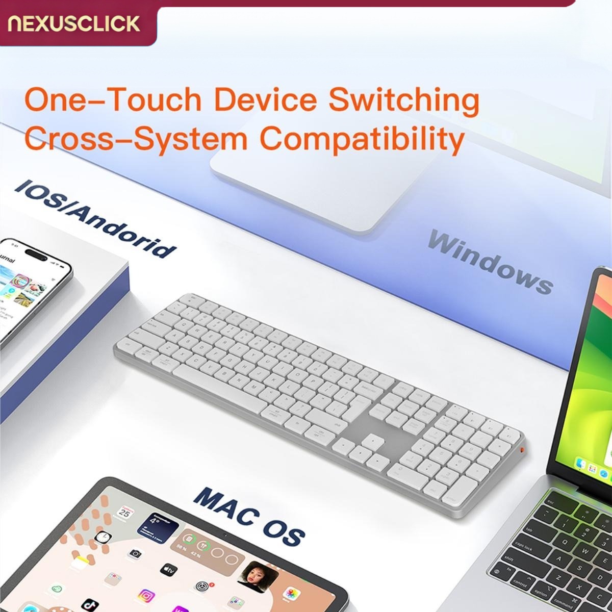 NexusClick 109 Keys Slim Dual  - đánh giá và giá Keyboard Gaming Mac