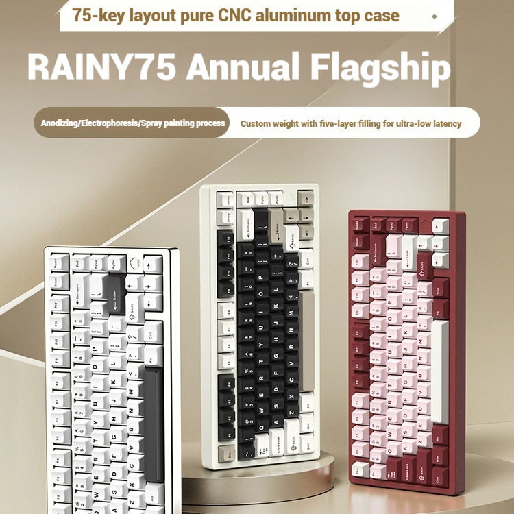 Wireless Bluetooth RAINY75 Cus - đánh giá và giá Gaming Keyboard Wireless