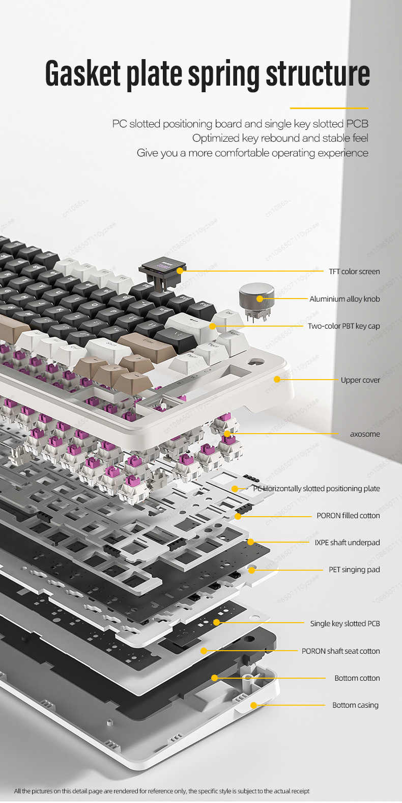 2024 New AL66 Mechanical Keybo - đánh giá và giá Gaming Keyboard No Rgb