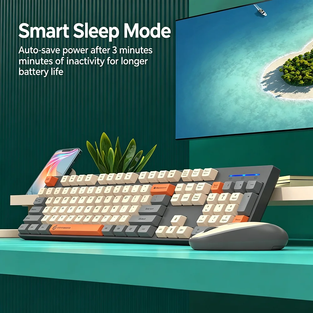 KEBIDUMEI 2.4G Wireless Keyboa - đánh giá và giá Gaming Keyboard Bundle