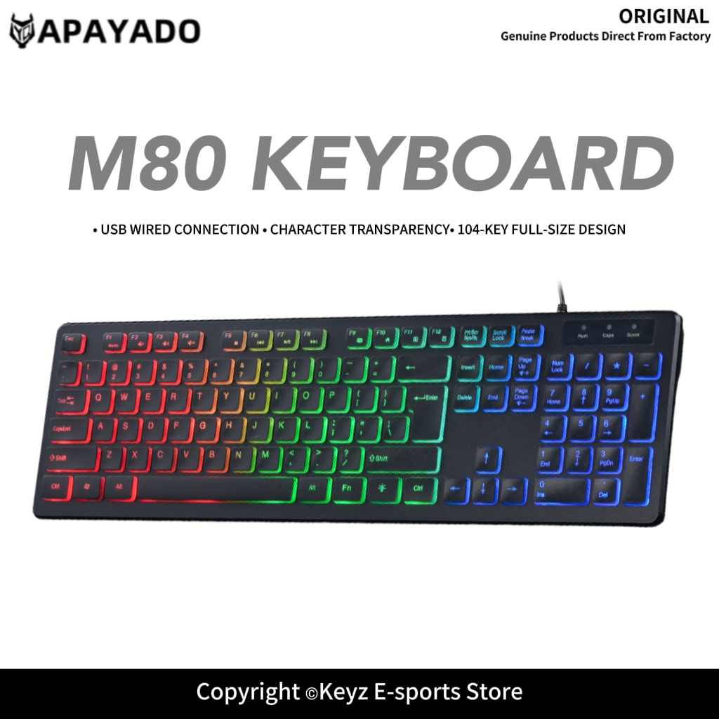 M80 Ultra Thin Wired Gaming Ke - đánh giá và giá Keyboard Gaming Mac