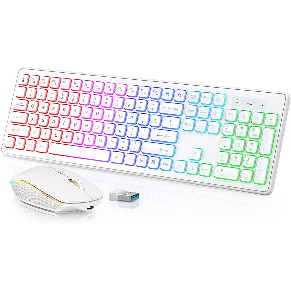 Backlit Wireless Keyboard and  - đánh giá và giá Gaming Keyboard And Mouse Combo